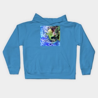 Earth Planet Pattern Kids Hoodie